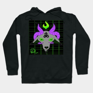 Cyber Goth SataniGoat Hoodie